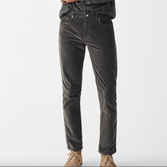 FAHERTY Gray Stretch Organic Cotton Cords- Sz 32- Like New! - Picture 1 of 14